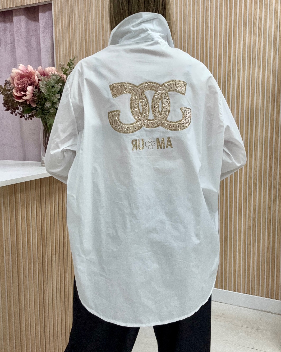 Camisa Curvy amur blanca